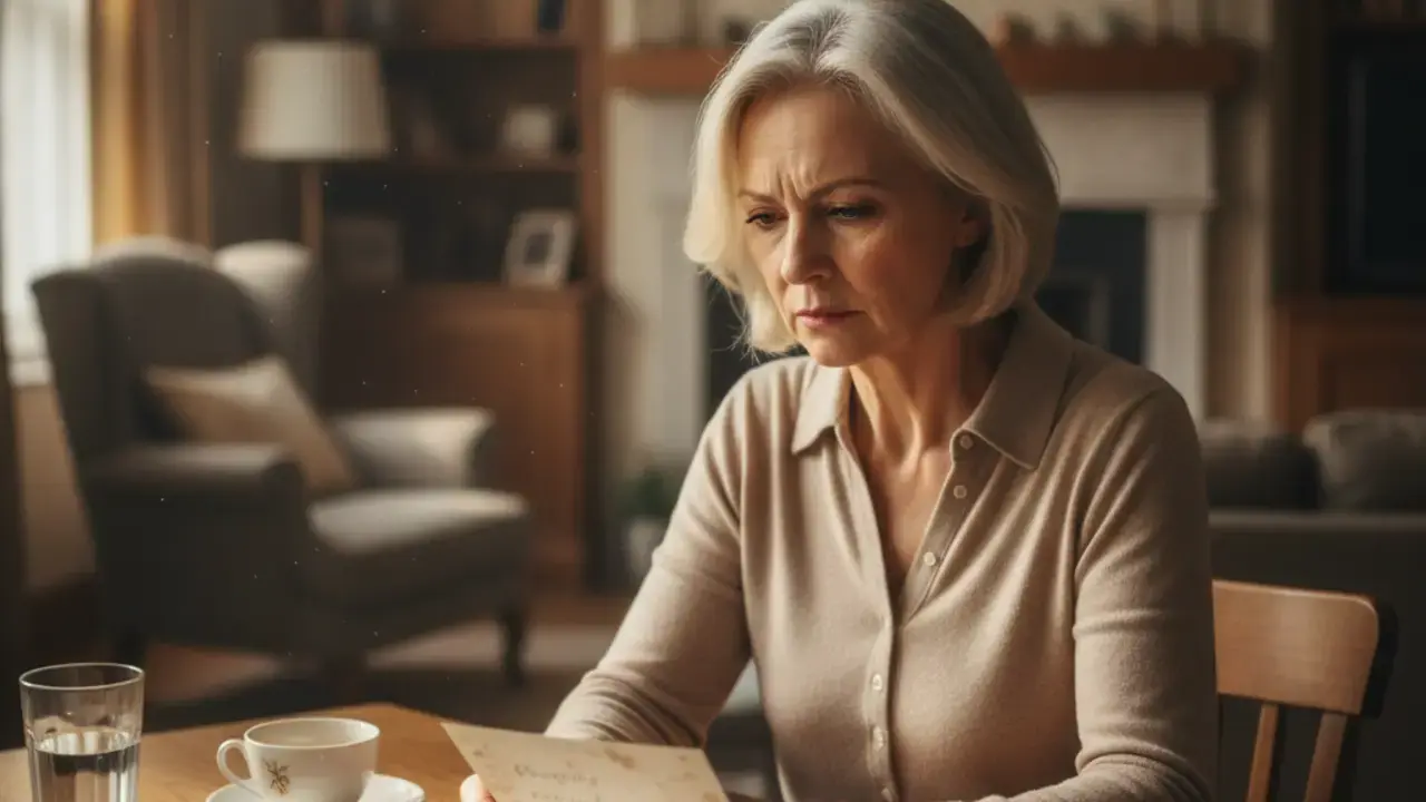 Mulher com mais de 50 anos sentindo desconforto digestivo crônico, como azia ou inchaço, necessitando de atenção médica para problemas digestivos.